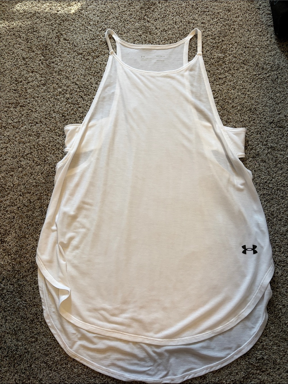 Under Armour White Women's Lightweight Racerback Tank